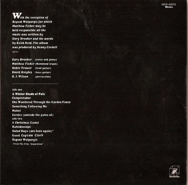 Back Cover, Procol Harum - Whiter Shade Of Pale+4